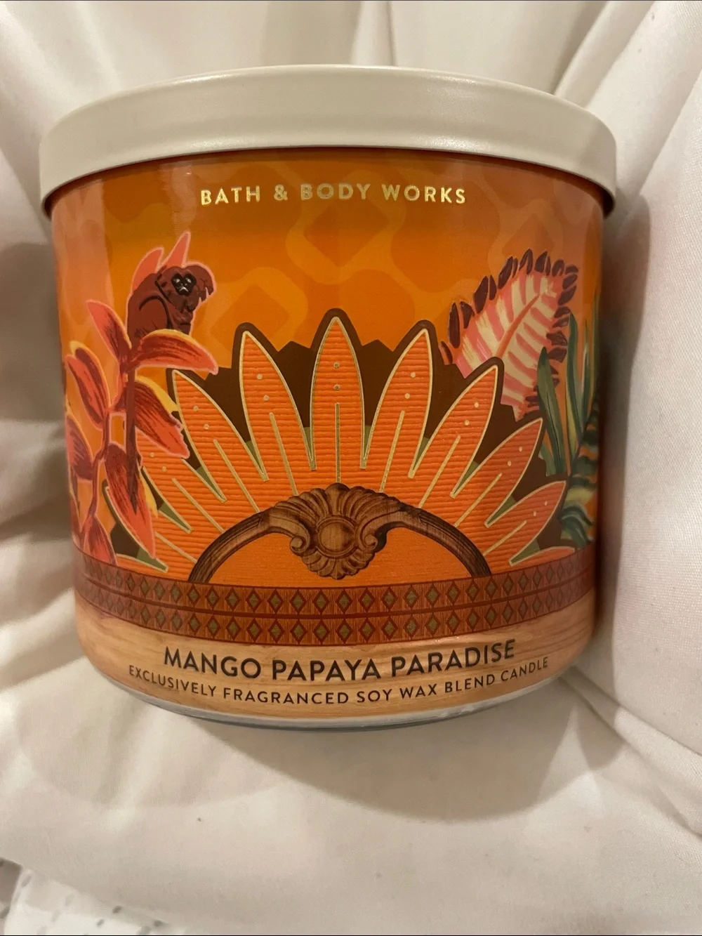 BBW Mango Papaya Paradise 3 Wick Candle